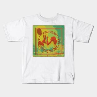 SWAN RUBBER STAMP POSTAGE Kids T-Shirt